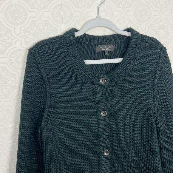 rag & bone Sweaters - Rag & Bone Alpaca Wool Cardigan Sweater Dark Green Emerald Knit Soft Cozy Comfy